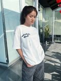  Áo Thun Chữ Thêu SPAO [Unisex] - CHARLES Chain Embroidery SPRPG24C61 