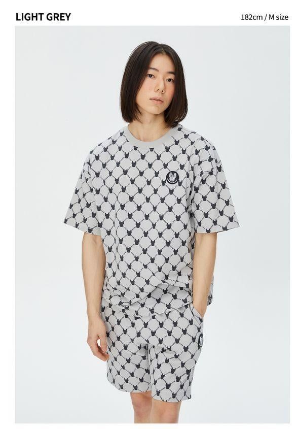  Áo thun Life Work [Unisex] - Monogram Pattern T-Shirt - LW222TS101 