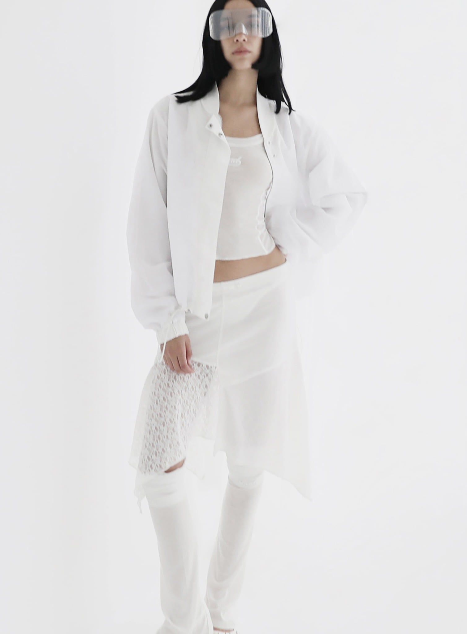  Áo Croptop [Nữ] Badblood - [w-tnk24-021] Second Skin Tank Top Cream 