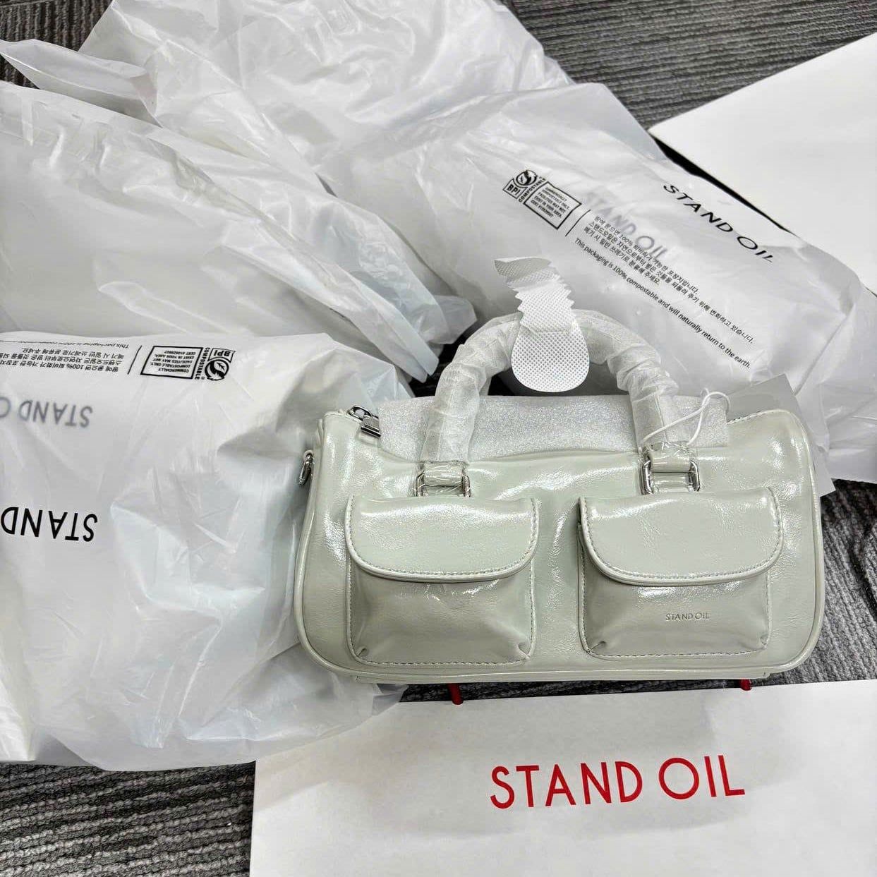  Túi Xách Stand Oil - Chubby Half Bag Gray 