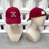  Nón ADLV - Acmedelavie Cotton Napping 3D Embo Ball Cap Red 