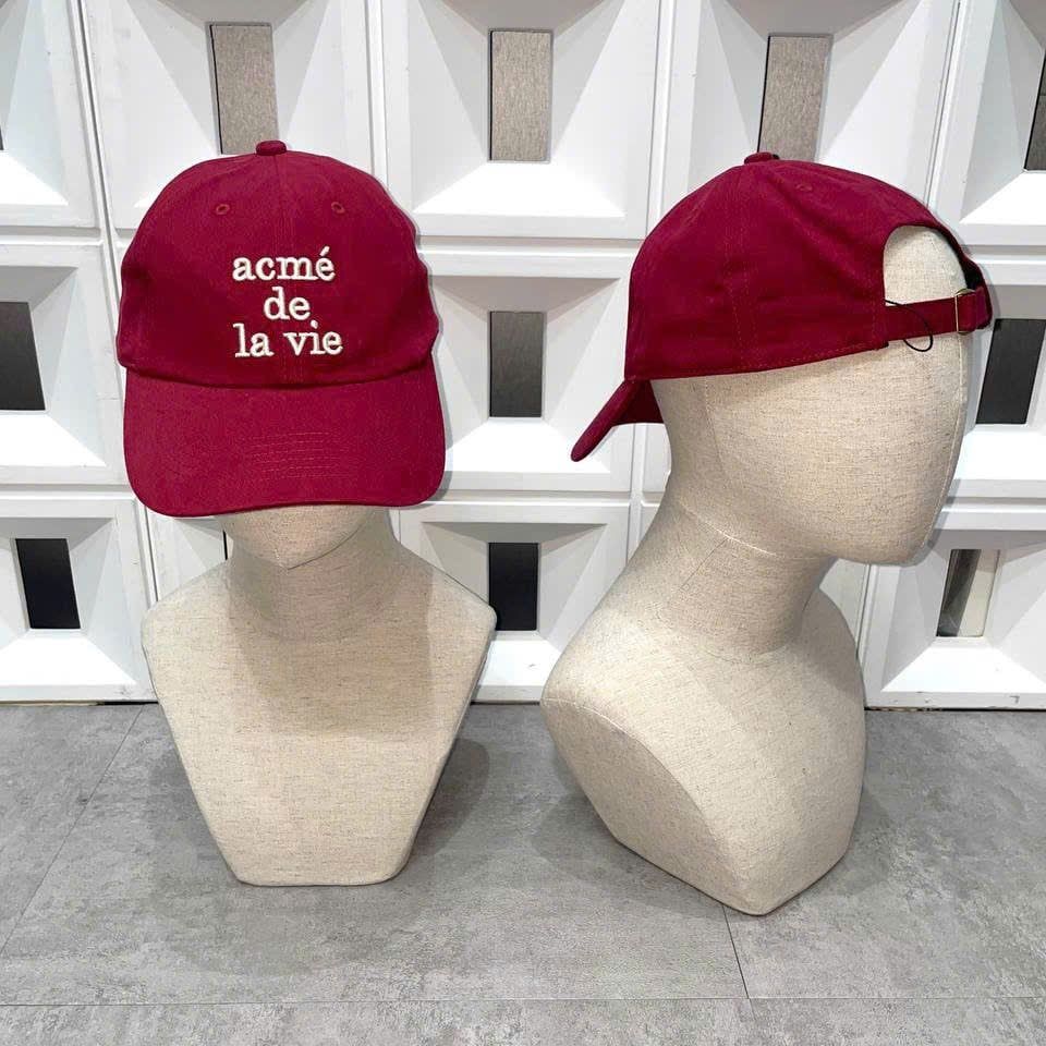  Nón ADLV - Acmedelavie Cotton Napping 3D Embo Ball Cap Red 