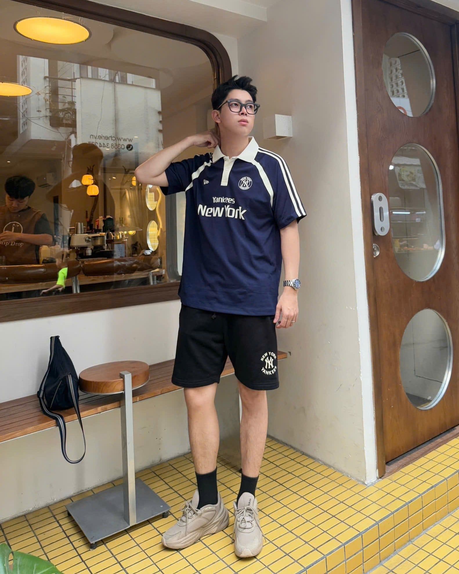  Áo Thun Polo New Era - [Unisex] NY Line Navy 