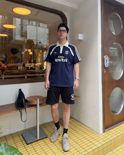 Áo Thun Polo New Era - [Unisex] NY Line Navy