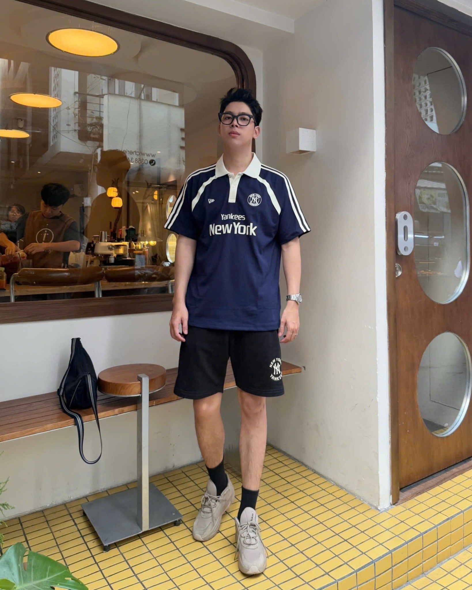  Áo Thun Polo New Era - [Unisex] NY Line Navy 