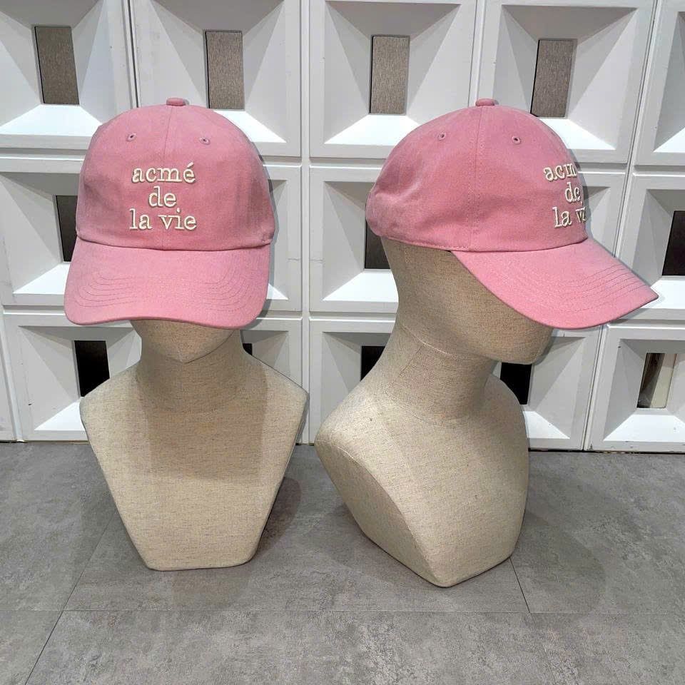  Nón ADLV - Acmedelavie Cotton Napping 3D Embo Ball Cap Pink 