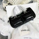  Túi Xách Stand Oil - Chubby Half Bag Black 