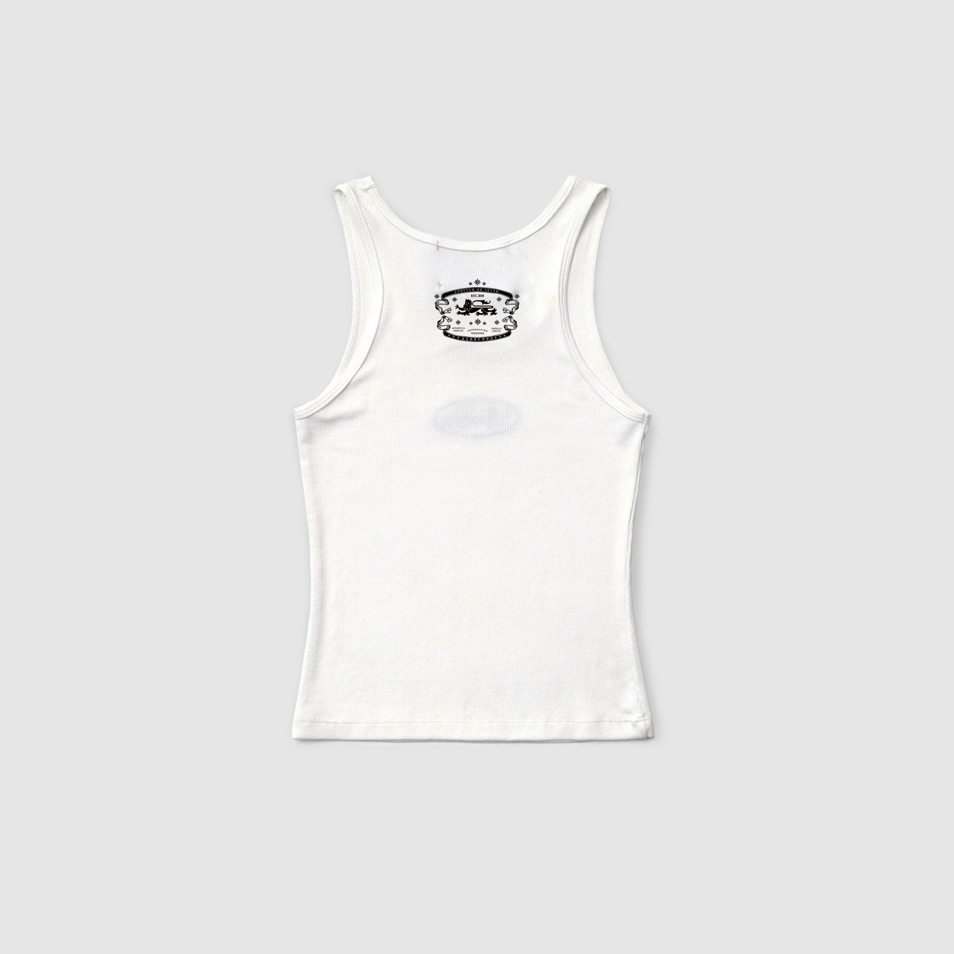  Áo Tanktop [Unisex] Badblood - [w-tnk25-011] Mystic Tank Slim Fit White 