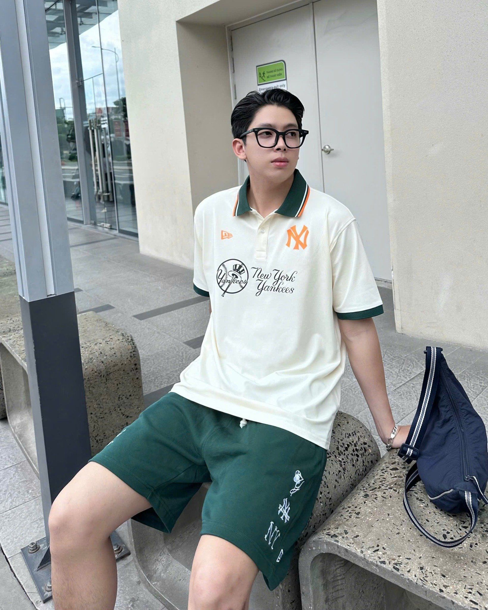  Áo Polo New Era - [Unisex] NY Yankees Green/Cream - 17877414 