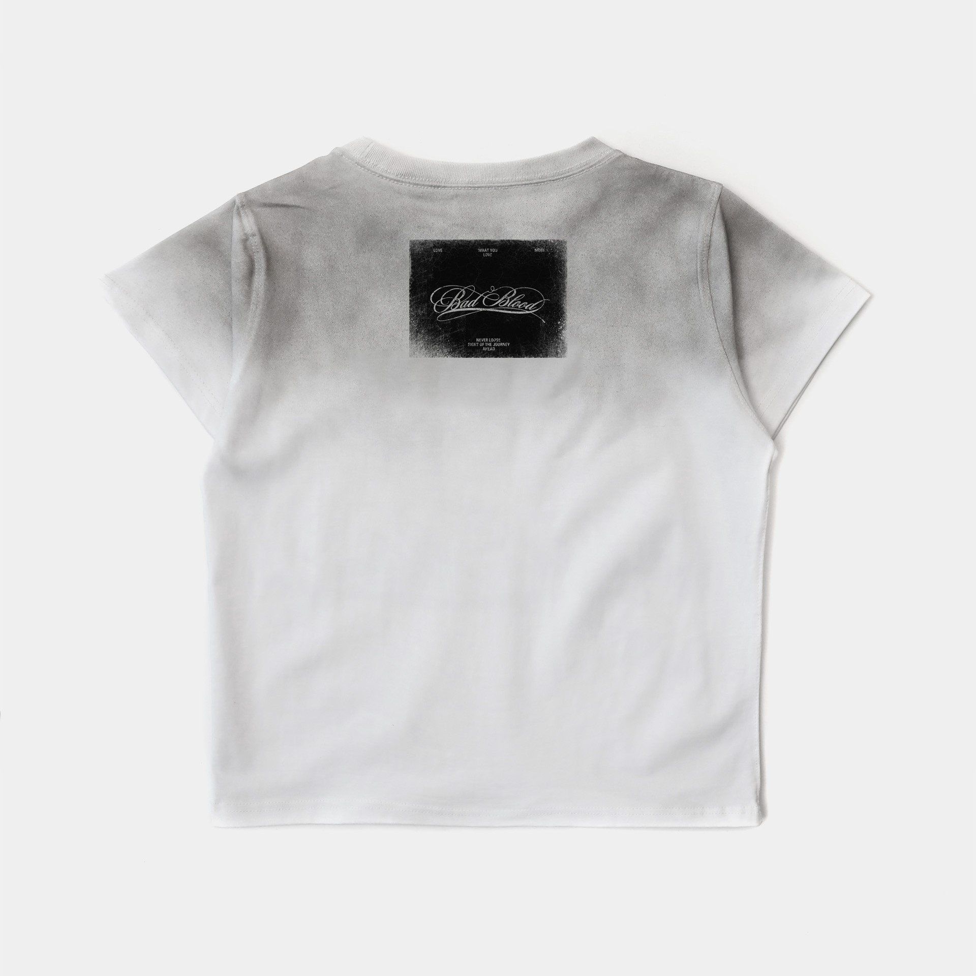  Áo Thun [Unisex] Badblood - [w-tee25-057] Dark Classic Dusty T-Shirt - White 