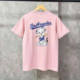  Áo Thun New Era - [Unisex] Dalmatian Baseball Pink 