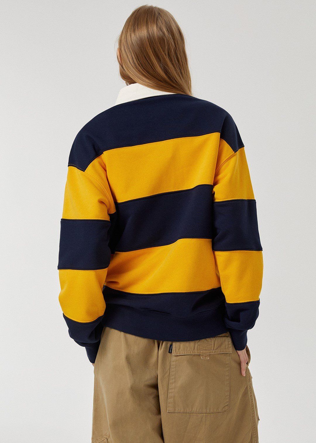  Áo Sweater WHOAU - Steve Rugby Sweatshirt Yellow - WHMAF4922U 