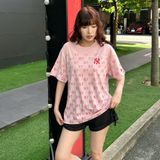  Áo Thun New Era - [Unisex] Monogram NY Yankees Pink 