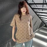  Áo Thun New Era - [Unisex] Monogram NY Yankees Brown 