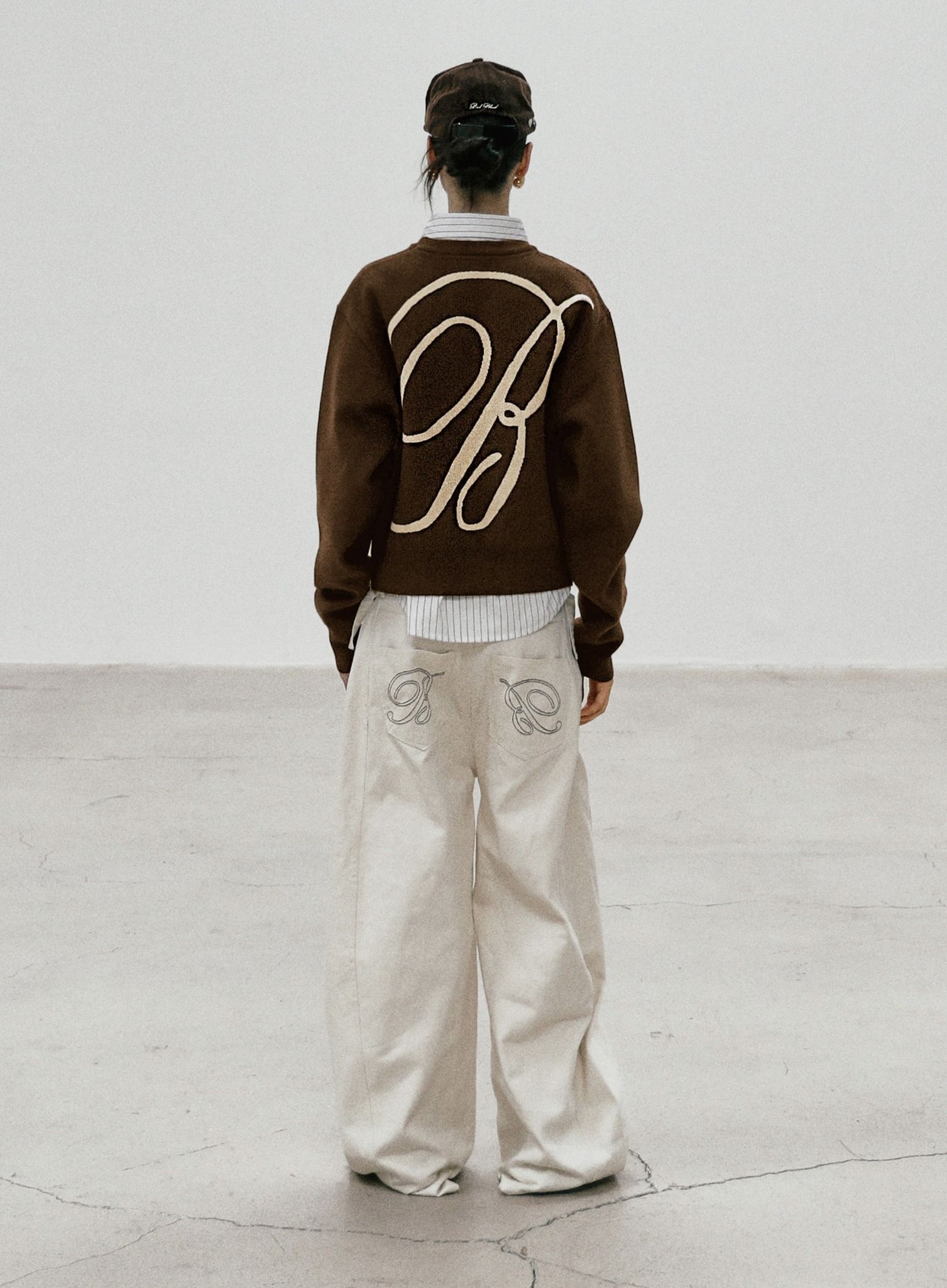 BADBLOOD♥ Classic big logo crewneck sweater /追跡付 BADBLOOD♥ Classic big logo crewneck sweater /追跡付