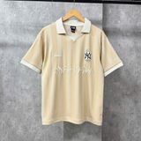  Áo Thun Polo New Era - [Unisex] NY 72 Stripe Jersey Beige 