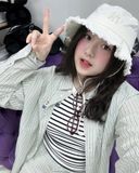  Nón Bucket MLB - [Unisex] Color Denim New York Yankee Bucket - 3AHTD025N-50CRS 