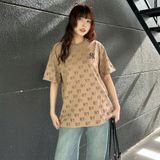  Áo Thun New Era - [Unisex] Monogram NY Yankees Brown 