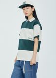  Áo Polo RMTCRW [ROMANTIC CROWN] - STRIPE RUGBY POLO GREEN 