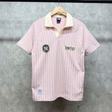  Áo Thun Polo New Era - [Unisex] NY 7 Stripe Pink/White 