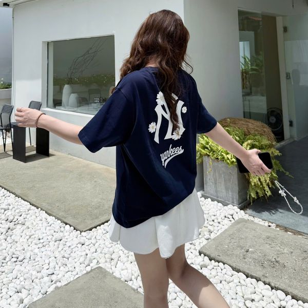 Áo Thun New Era - [Unisex] NY Yankees Flower Navy