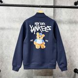  Áo Sweater Zip New Era - [Unisex] Bear EST.1903 NY Navy 
