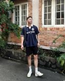  Áo Thun Polo New Era - [Unisex] NY Stripe Navy/Blue 