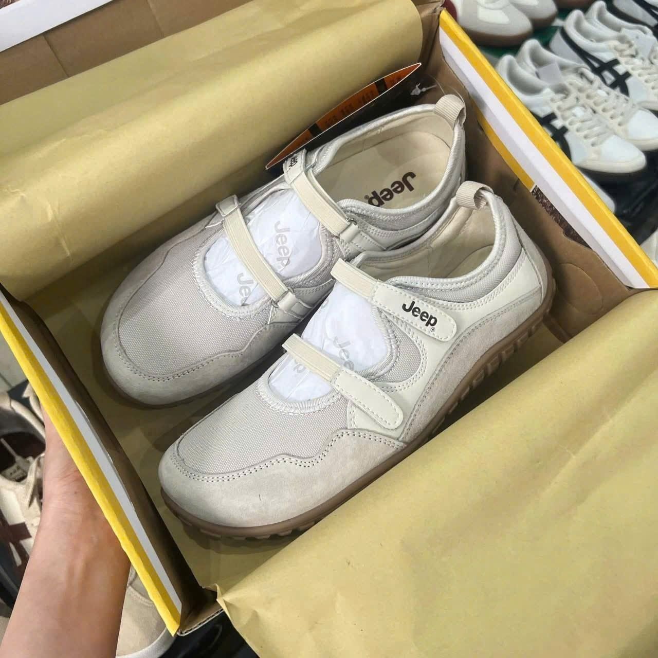  Giày Jeep Mary Jane - [Nữ] Jeep Adventure Beige - P651W13112 