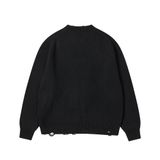  Áo Len ADLV Distressed Bear Knit Black 