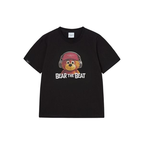 Áo thun [Nữ] ADLV - Acmédelavie Headphone AC Bear Black