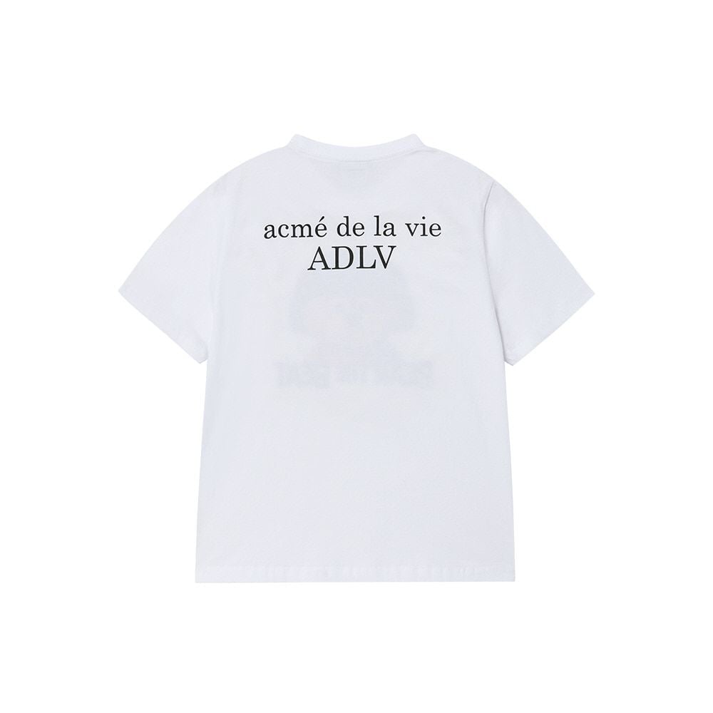  Áo thun [Nữ] ADLV - Acmédelavie Headphone AC Bear White 