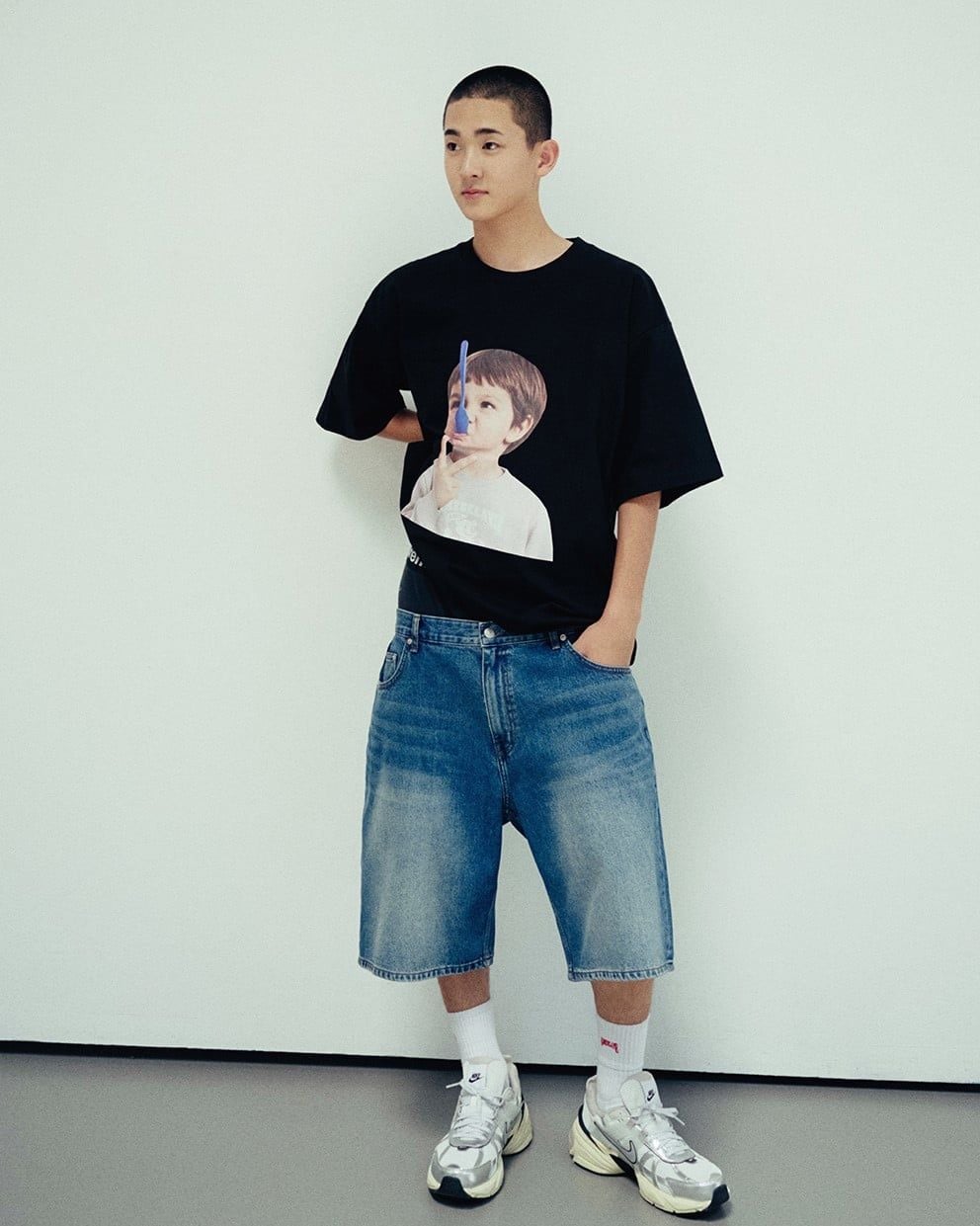  Áo thun ADLV [Unisex] - Acmédelavie Blue Spoon Baby Face 