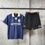  Áo Thun Polo New Era - [Unisex] NY Stripe Navy/Blue 