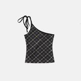  Áo Hai Dây [Nữ] Badblood - [w-tnk25-015] Vintage Club One Shoulder Tank 