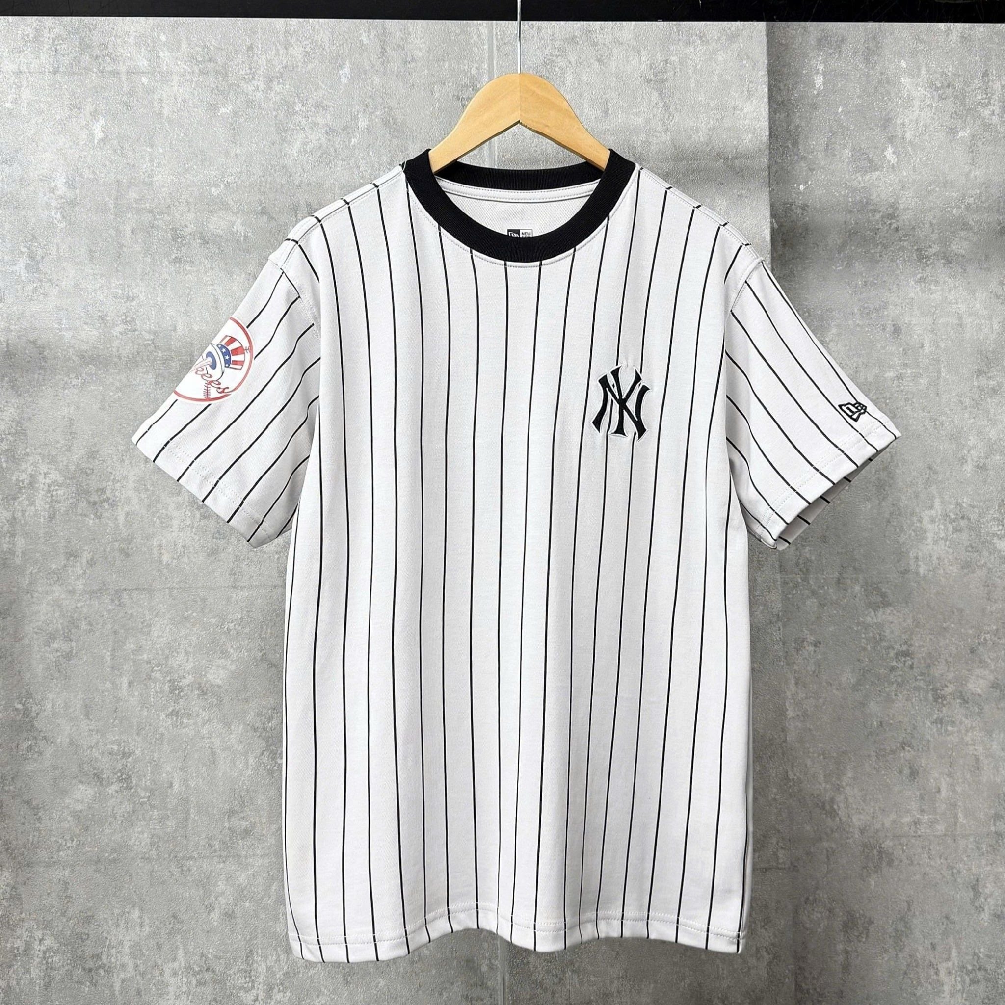 Áo Thun New Era - [Unisex] NY Stripe Black Gray - 15556550 
