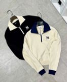  Áo Polo Dài Tay MLB Korea - Varsity Sportive New York Yankees - 3FMTV1244-50BKS 