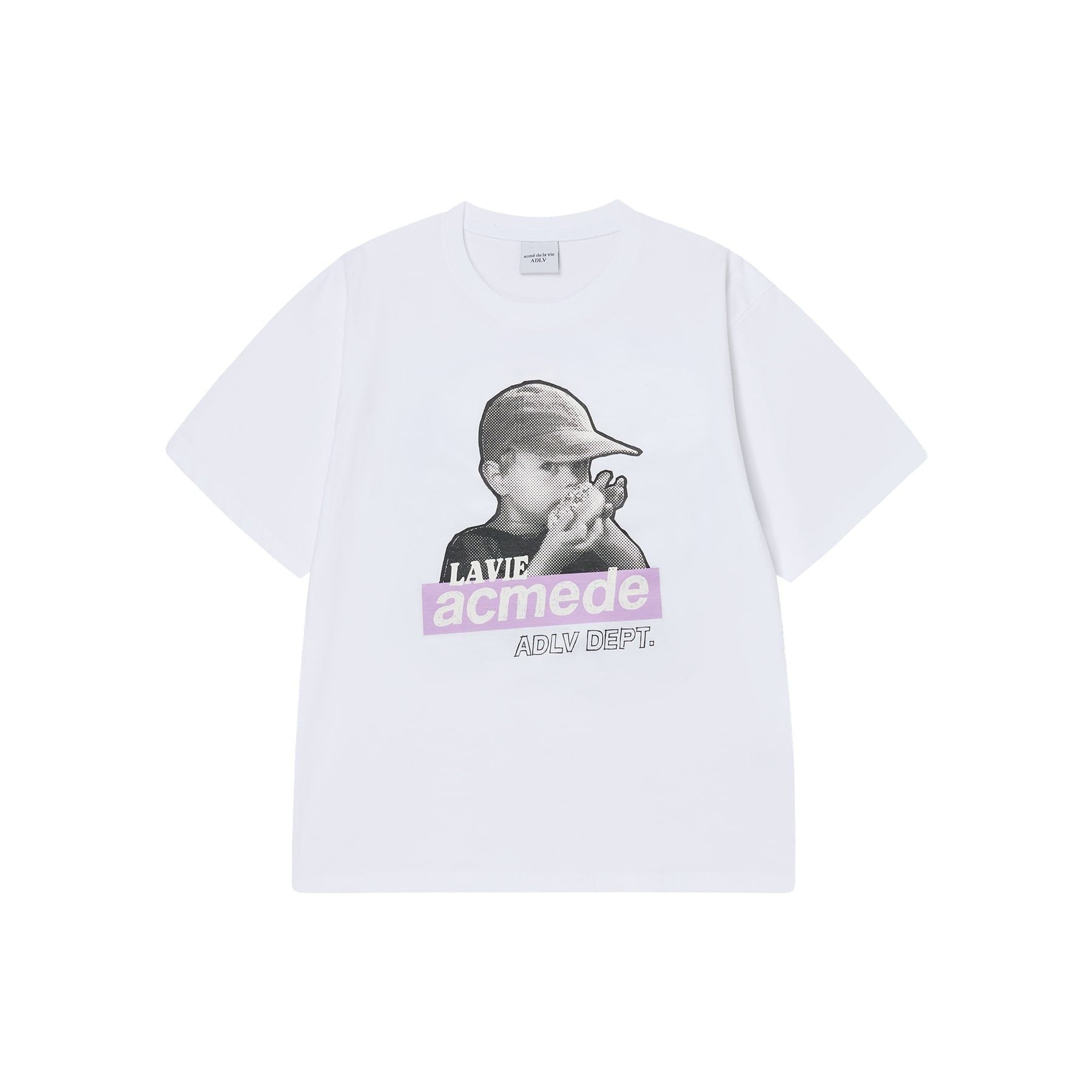  Áo thun ADLV [Unisex] - Acmédelavie Halftone Box Cap Boy 