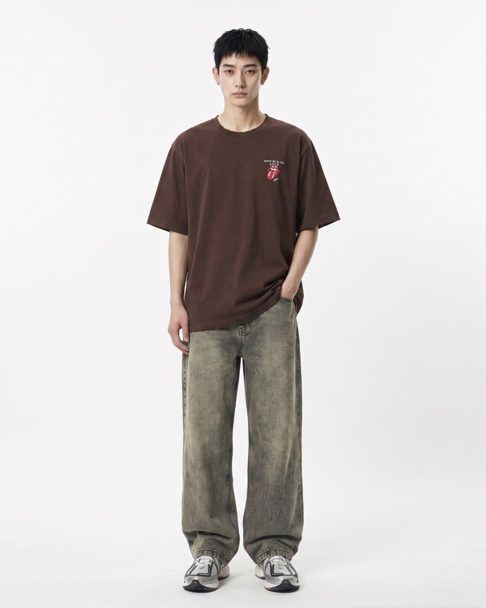  Áo thun ADLV [Unisex] - Acmédelavie Rolling Stones Basic Logo 