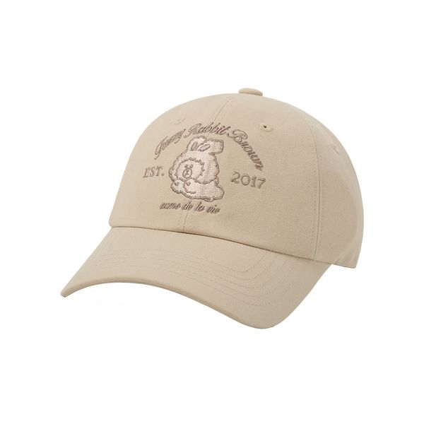 Nón ADLV - Acmedelavie Brown Line Friends Ball Cap Beige