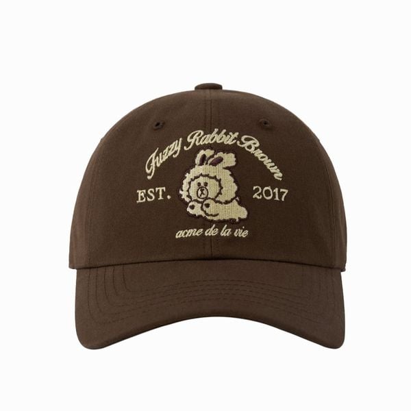 Nón ADLV - Acmedelavie Brown Line Friends Ball Cap Brown
