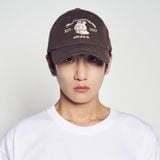  Nón ADLV - Acmedelavie Brown Line Friends Ball Cap Brown 