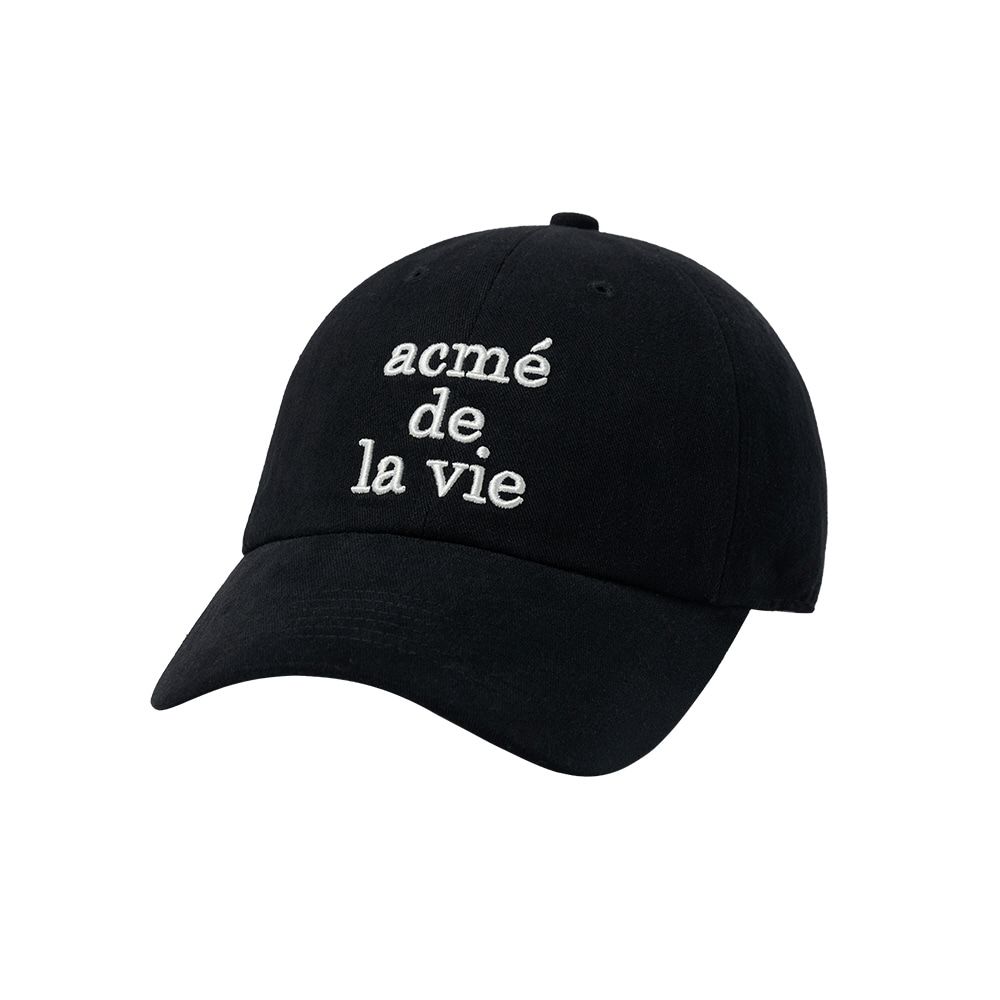  Nón ADLV - Acmedelavie Cotton Napping 3D Embo Ball Cap Black 