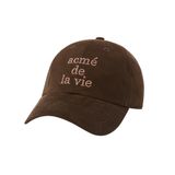  Nón ADLV - Acmedelavie Cotton Napping 3D Embo Ball Cap Brown 