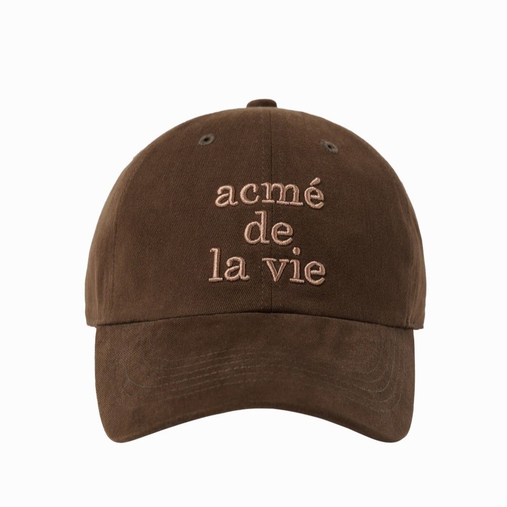  Nón ADLV - Acmedelavie Cotton Napping 3D Embo Ball Cap Brown 