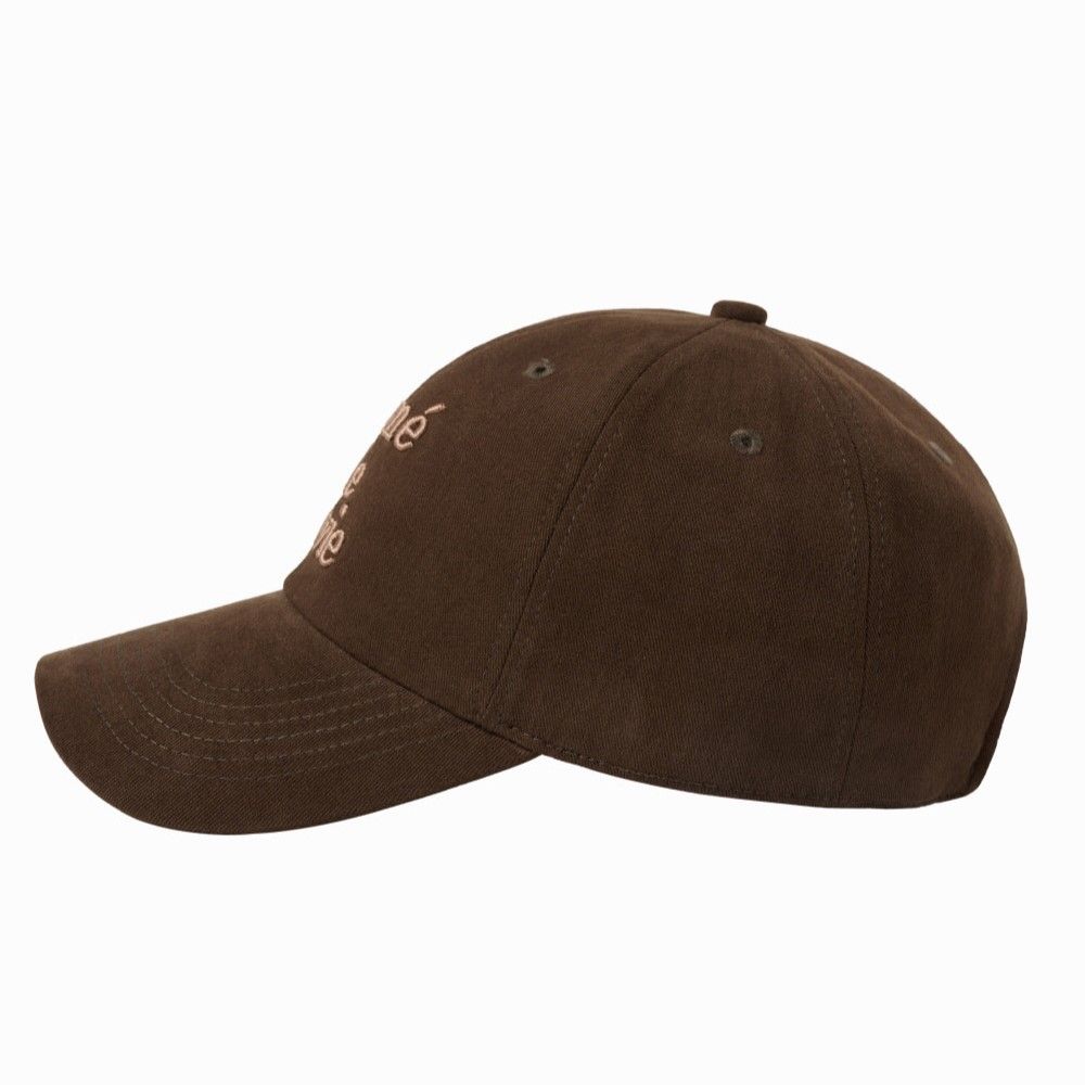  Nón ADLV - Acmedelavie Cotton Napping 3D Embo Ball Cap Brown 