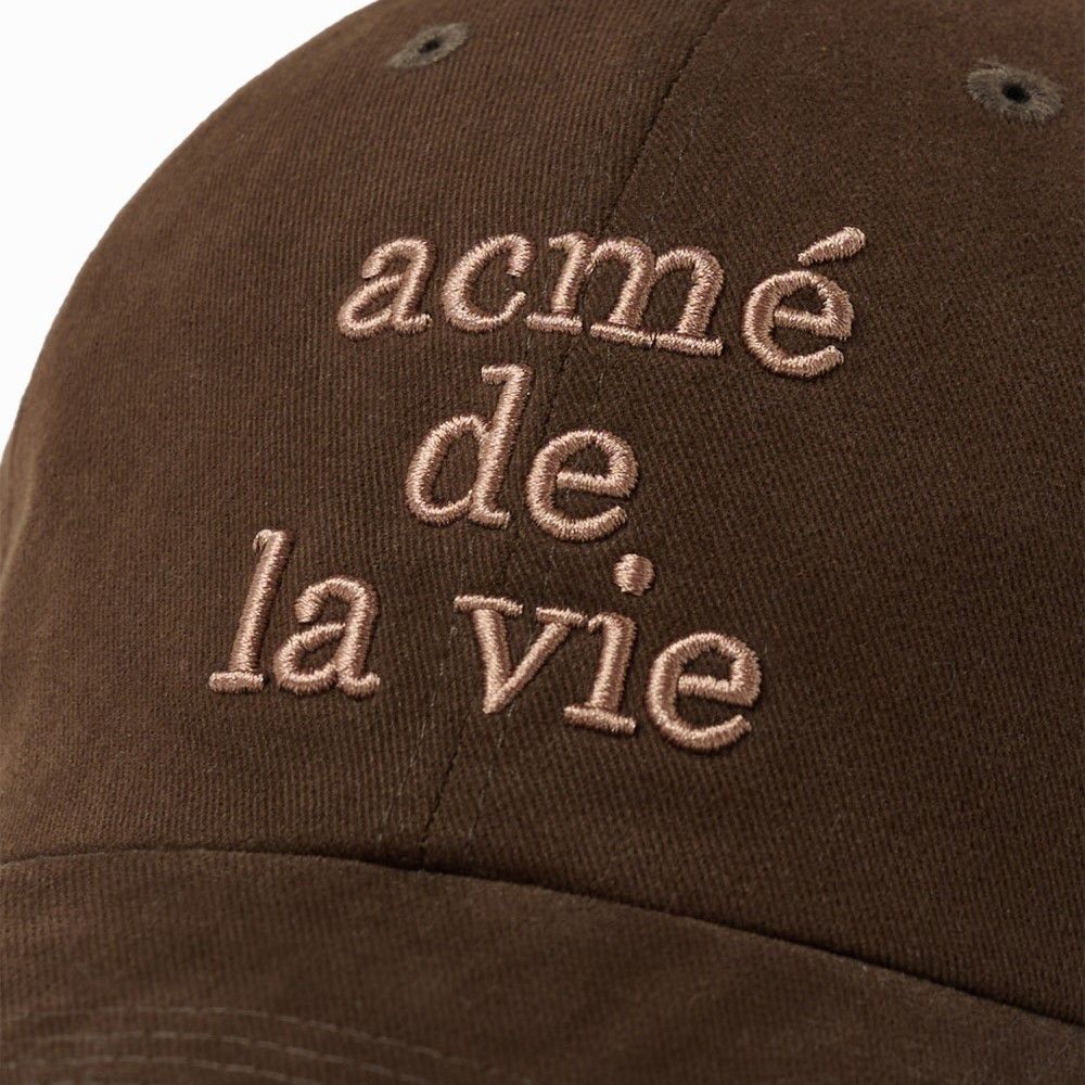  Nón ADLV - Acmedelavie Cotton Napping 3D Embo Ball Cap Brown 