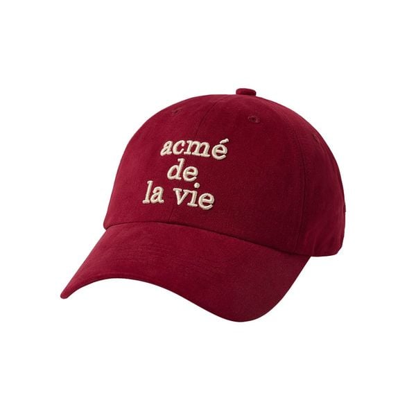 Nón ADLV - Acmedelavie Cotton Napping 3D Embo Ball Cap Red