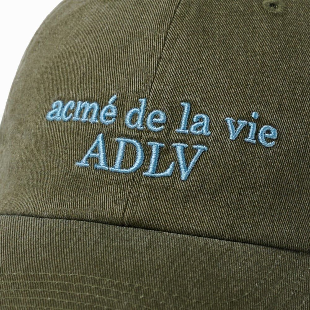  Nón ADLV - Acmedelavie Pigment Basic Big Logo Ball Cap Khaki 
