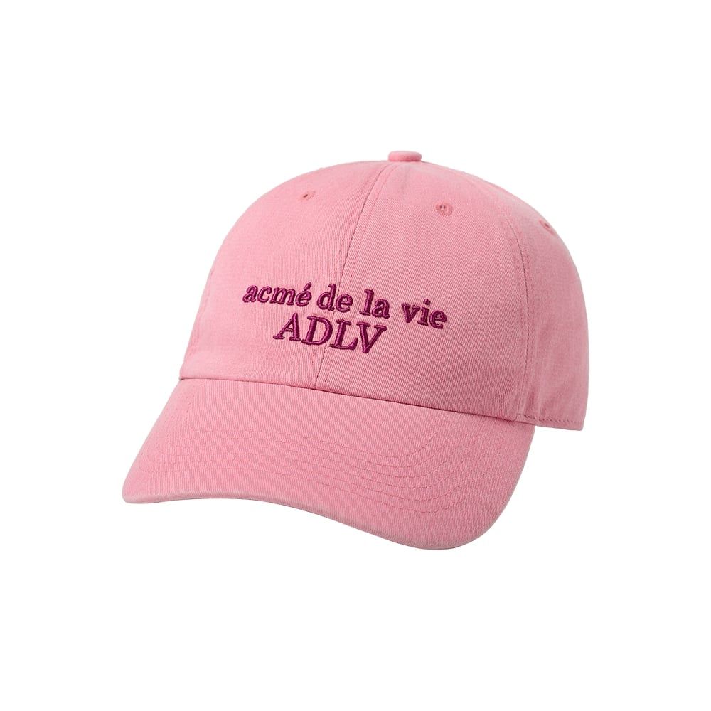  Nón ADLV - Acmedelavie Pigment Basic Big Logo Ball Cap Pink 