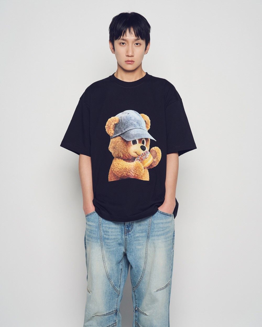  Áo thun ADLV - Acmé de la vie  AC Bear Baby Face Cap Boy 